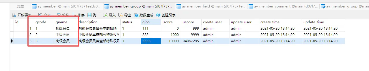 会员中心添加会员等级图标，并在前端显示。